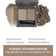 aklow akyoleticaret Perfect Fix Brow Palette 701 Brown, Açık Kahve Kaş Sabitleme Farı