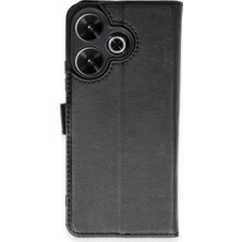 Ototechparca Xiaomi Redmi 13 4g Kılıf Trend S Plus Kapaklı Kılıf - Siyah