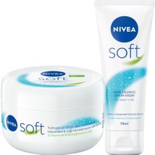 Şanal Soft Nemlendirici Bakım Kremi 300ML ve Soft Krem 75ML, El Yüz Vücut, E Vitamini, Yumuşak Cilt,jojoba