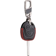 aklow akyoleticaret Ford Focus, Fiesta, Mondeo, B-Max, Transit, Courier Uyumlu Deri Anahtar Kılıfı