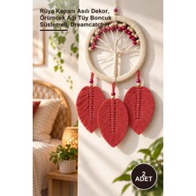 Yenilig 2 Adet Dream Catcher Hayat Ağacı Nar – Rüya Kapanı Asılı Dekor, Örümcek Ağı Tüy Boncuk Süslemeli, Dreamcatcher