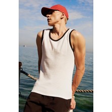 Şanal DEFACTO%100 Pamuk Regular Fit Bisiklet Yaka Waffle Atlet H7487AX26HS