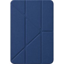 Ototechparca Apple iPad 2025 10.9 10.nesil (A16) Mera Kalemlikli Tablet Kılıfı - Lacivert