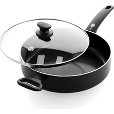 aklow akyoleticaret Cambridge CW002216; 002 Güveç Tavası/cam/alüminyum, Siyah, 24 cm