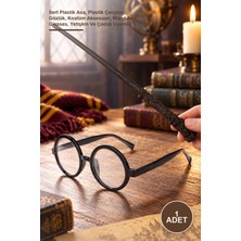 Yenilig 1 Adet Harry Potter Asa ve Gözlük – Sert Plastik Asa, Plastik Çerçeve Gözlük, Kostüm Aksesuarı, Wand And Glasses, Yetişkin ve Çocuk Uyumlu