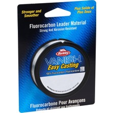 Şanal Berkley Vanish® Leader Malzeme, Şeffaf, 4,5 kg | 4,5 Kg, 50 Yd | 45 M Florokarbon Misina, Tatlı Su Ortamları Için Uygun