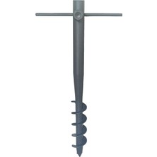 Şanal Sume Plaj Şemsiye Sabitleme Kazığı Metal Burgulu Kazık Güçlü Plaj Şemsiyesi Direk Sabitleyici