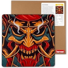 aklow akyoleticaret Katana 50X50 cm 4 mm Hybrid Gaming Oyuncu Mouse Pad Xl (Onibenji)