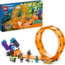 Şanal Lego® City Şempanze Yumruğu Gösteri Çemberi 60338-7 Yaş ve Üzeri Çocuklar Için Volanlı Gösteri Motosikleti Oyuncak Yapım Seti (226 Parça)
