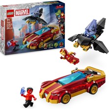 Şanal LEGO | Marvel Iron Man Arabası ile Black Panther, Red Hulk’a Karşı 76310-7 Yaş ve Üzeri Süper Kahraman Seven Çocuklar Için Minifigür Içeren Yaratıcı Oyuncak Yapım Seti (295 Parça)