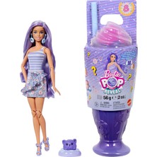 Şanal Barbie Pop Reveal Serisi Bebek ve Aksesuar Seti, Atıştırmalık Serisi, Çörek Düşkünü Hayalperest Kız ve Evcil Hayvanı, Renk Değişimi Dahil 8 Sürpriz, JFY60