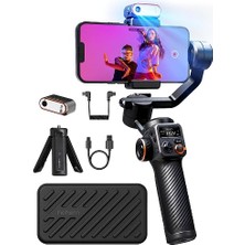 aklow akyoleticaret Isteady M6 Mobil Gimbal Kiti; 3 Eksen, Manyetik Aı Takip, Cct/rgb Dolgu Işığı, 0,91 Inç Oled, 400 G
