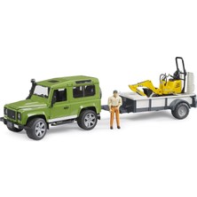 Şanal Bruder - Land Rover Arazi Aracı & Jcb Mini Kazıcı Ölçekli Model