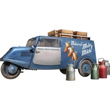Şanal Miniart 38057 1:35 Tempo A400 Lieferwagen. Süt Teslimat Kamyoneti