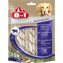 aklow akyoleticaret 8in1 Delights Biftekli Köpek Ödül Çubuğu, 35X190 G