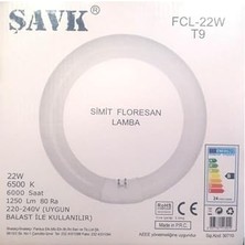 aklow akyoleticaret 22W Simit Floresan G10Q 22W/865