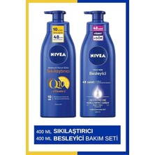 aklow akyoleticaret Q10 Sıkılaştırıcı Vücut Sütü 400 ml & Vücut Sütü Besleyici 400 ml
