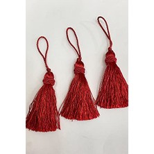 aklow akyoleticaret Kırmızı Topuzlu Püskül 1 Adet Boy 7 cm