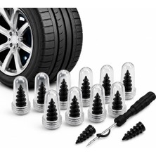 Şanal Suwors 10 Adet Lastik Tamir Çivisi Seti – Tubeless Lastik Tamir Kiti, Acil Lastik Delik Onarım Vidası, Otomobil Motosiklet Için Pratik Lastik Tamir Aparatı, Şeffaf Kutulu