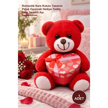Yenilig 1 Adet Kutulu Peluş Ayıcık – Romantik Kare Kutulu Tasarım Peluş Oyuncak Hediye Teddy Bear Sevimli Ayı
