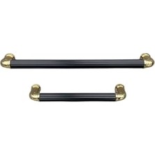aklow akyoleticaret System 4682 Çizgili Modern Kulp Gold/çok Renkli, 128 Mm, Siyah Renk