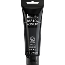 Şanal Liquitex Akrilik Boya, Monopigmentli Sanatçı Pigmentleri, Siyah, Akrilik Boya - 118 ml Tüp