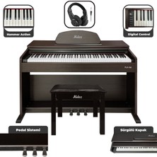 Şanal Midex PLX-190SR Gül Ağacı Dijital Piyano 88 Tuşlu Hammer Action ve Tuş Hassasiyeti