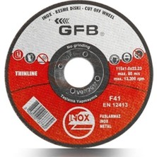 Şanal Gfb Metal Kesici Taş 115X1 Inox Kesme Taşı (50 Adet)