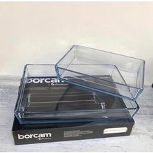 aklow akyoleticaret Dikdörtgen Premium 2'li Borcam Set 2500 cc ve 4350 cc (Büyük-Küçük) Orjin. Kutuludur