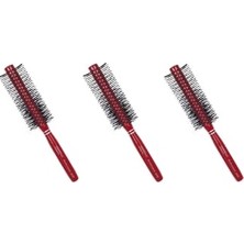 aklow akyoleticaret Profesyonel Saç Fırçası 1018 X3 3'lü Set Kırmızı