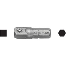 Şanal Ceta Form F25-004-100 100 mm L Şaft Küçük Tw4 Üç Kanatlı Tahrikli C-Plus Tornavidalar - Krom
