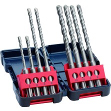 Şanal Bosch 2607019903 Sds-Plus-3-Spiral Matkap Ucu Için Darbeli Matkap, 8-Parçalı Set