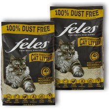 aklow akyoleticaret Tozsuz Kedi Kumu 2 Adet, 10 L