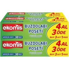 aklow akyoleticaret Buzdolabı, Poşeti 4 Al 3 Öde 120 Adet (4 * 30) | 20 x 30 cm | Bpa Içermez | Şeffaf | Dayanıklı ve Sızdırmaz | Derin Dondurucu ve Gıda Saklama Poşeti, Küçük Boy