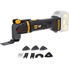 Şanal Cat DX41B 18VOLT Kömürsüz Profesyonel Çok Amaçlı Devir Ayarlı Raspalama+14 Adet Aksesuar (Akü Dahil Değildir)