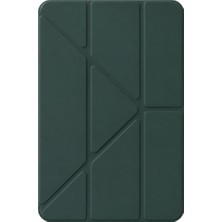 Techora Sale Apple iPad 2025 10.9 10.nesil (A16) Mera Kalemlikli Tablet Kılıfı - Koyu Yeşil
