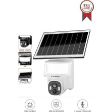 Şanal Torima CMR30 Beyaz Şarjlı Duvar Lambası Görünümlü Dış Mekan Kamerası Akıllı Ip Güneş Enerjili Kamera