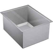 Şanal Moen G16430 1600 Serisi, Tezgah Altı, Paslanmaz Çelik, 16 x 20 x 10, 0-Delik Lavabo,