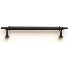 Şanal Ovacık Çizgili Mat Siyah 320 mm Metal Çekmece Dolap Kulpu Modern Tasarım Şık Mobilya Aksesuarı
