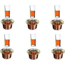 aklow akyoleticaret Bardak, 12 Parça Bakır Ehlikeyf Seti 8695233698411
