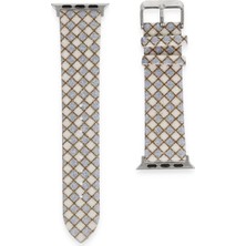 Techora Sale Apple Watch 42MM Karo Motif Kordon - Lila