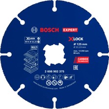 Şanal Bosch 1 x Expert Carbide Multi Wheel Kesme Diski, X-Lock (Sert Ahşap, Çivili Ahşap, Çap 125 Mm, Profesyonel Aksesuar, Küçük Açılı Taşlama Makinesi)