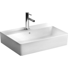 Şanal Vitra Nuo 7432B003-0001 Dikdörtgen Lavabo, 60 Cm, Beyaz