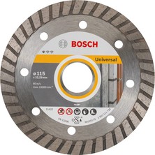 Şanal Bosch Professional Accessories Standard Seri Genel Yapı Malzemeleri Için Turbo Segmanlı Elmas Kesme Diski 115 Mm, Gri
