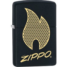 Şanal Zippo 218 PF18 Zippo Script Logo Design Çakmak
