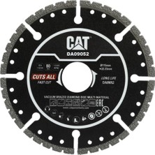 Şanal Cat DA09052 115MM Profesyonel Çelik, Inox, Alüminyum, Pvc, Fayans, Çok Amaçlı Elmas Kesme Diski (Soketli, Aralıklı Kenar)