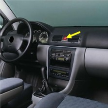 aklow akyoleticaret Kırmızı Üçgen Dörtlü Flaşör Düğmesi 1U0953235B Skoda Octavia A4 ile Uyumlu 01-09