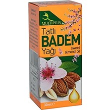 aklow akyoleticaret Tatlı Badem Yağı 30 ml Soğuk Pres Doğal Ürün Sweet Almond Oil