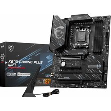 Şanal Msı X870 Gamıng Plus Wıfı Am5 Ddr5 8200MHZ(OC) 3x M.2 Usb4 HDMI 5g Lan Wıfı 7 Rgb Atx