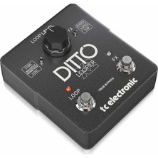 Şanal Tc Electronic Dıtto X2 Looper Sezgisel Loop Pedal, Özel Durdurma Düğmesi ve Döngü Efektleri ile